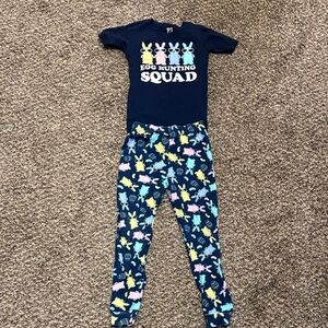 The Children's Place Navy Egg Hunting Squad Pajama Set